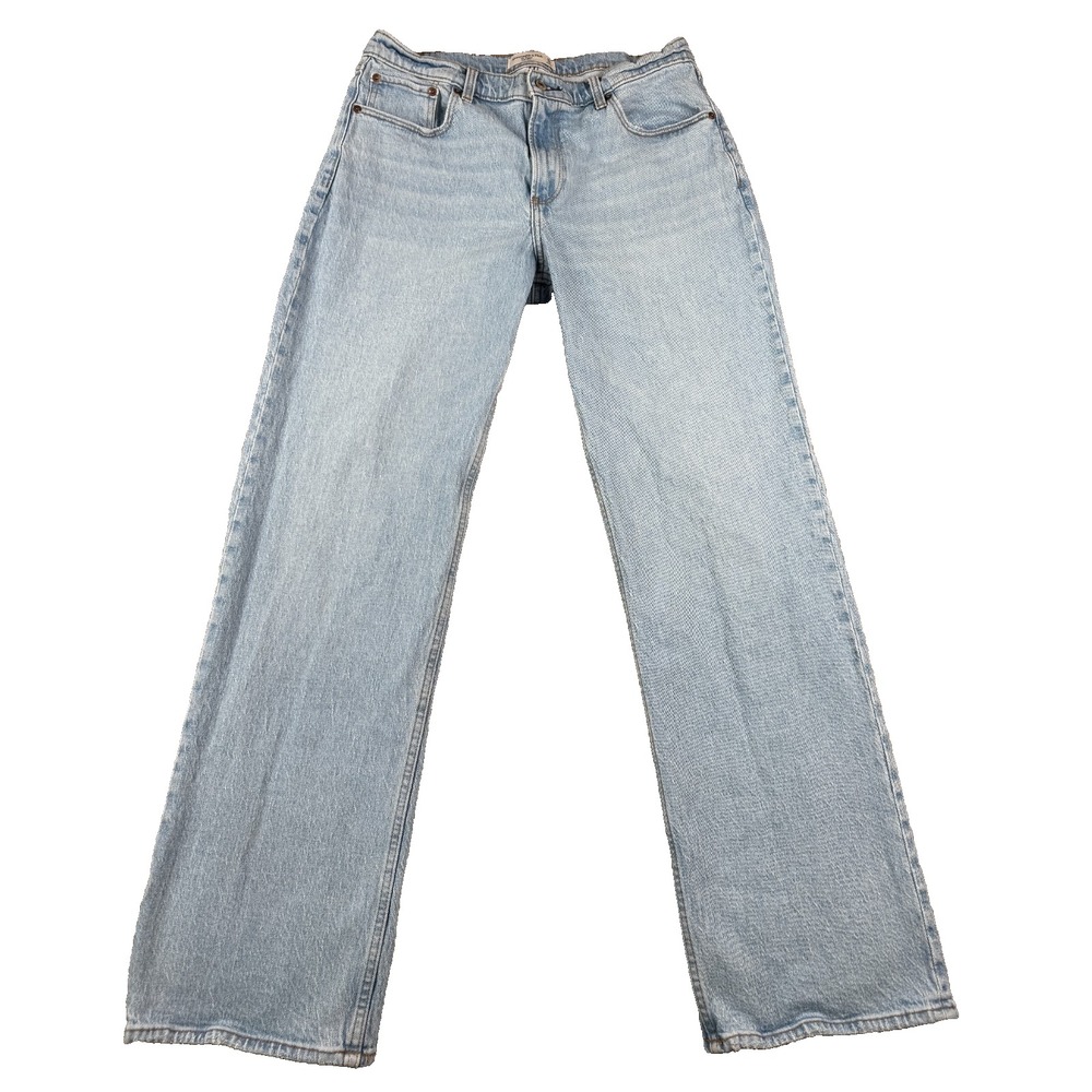 Abercrombie & Fitch Women's Jeans Size 30 Light Wash The Baggy Low Rise